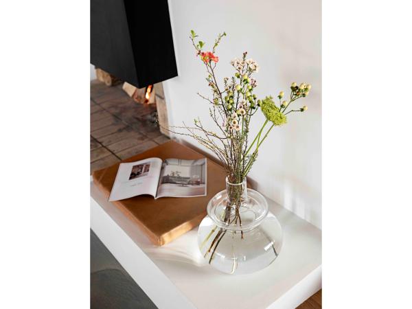 

Zone Vase 23 x 25 cm i pure clear, Inu